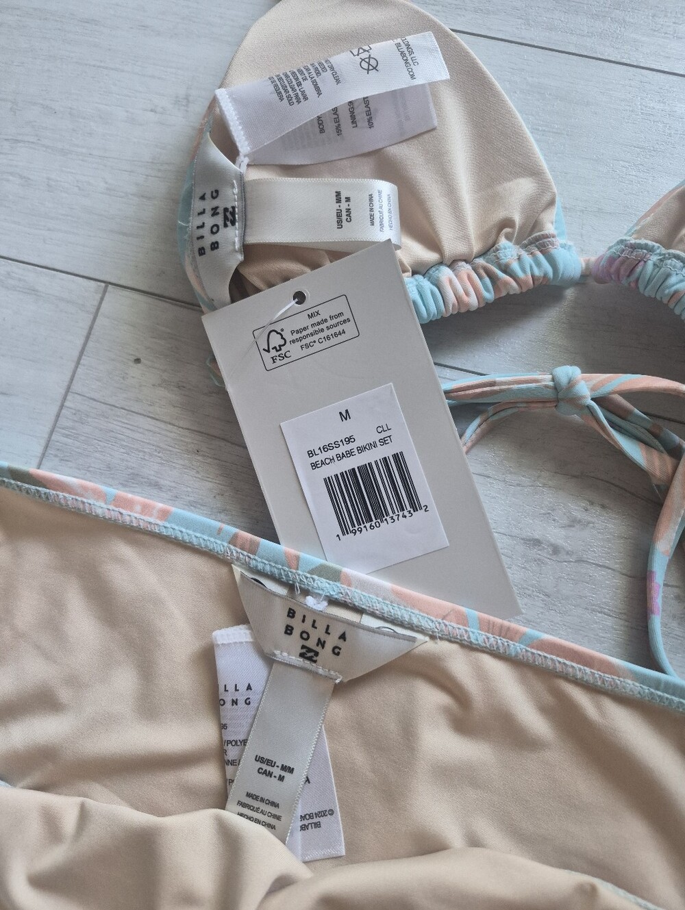 BILLABONG NEW Beach Babe Triangle Bikini Top & Bottoms Set - Picture 12 of 13
